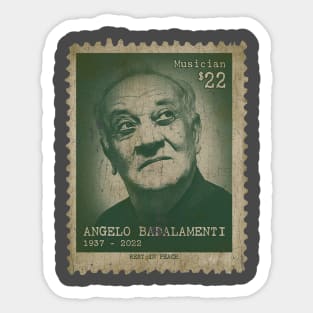 Engraved Vintage Style - Angelo Badalamenti Sticker